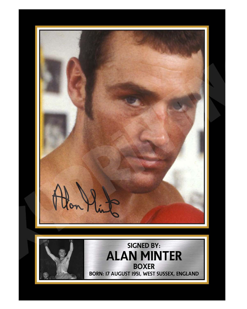 alan minter 2 Limited Edition Boxer Signed Print - Boxing