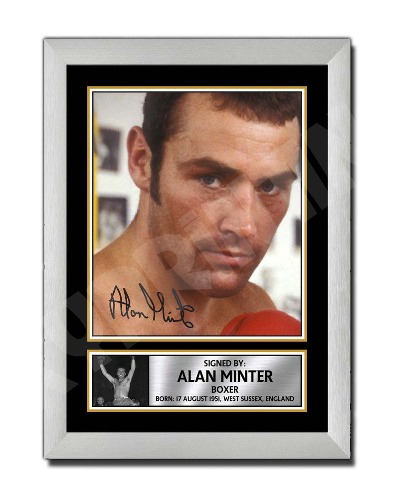 alan minter 2 Limited Edition Boxer Signed Print - Boxing