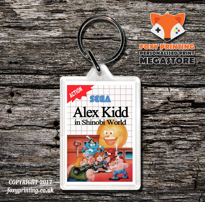 Alex Kidd Shinobi World - Sega Master System Keyring