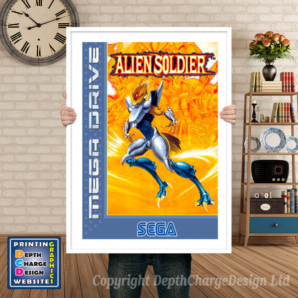 Alien Soldier Eu - Sega Megadrive Inspired Retro Gaming Poster