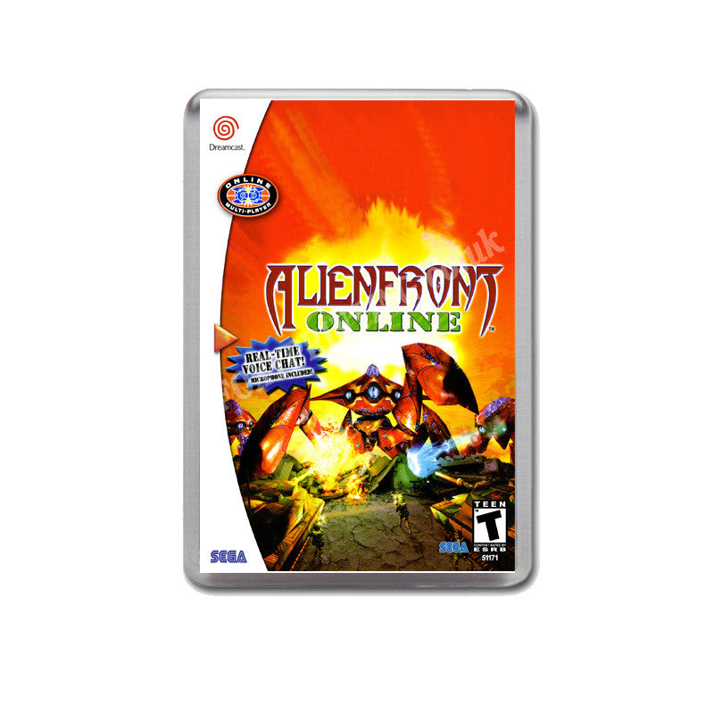 Alien Front Online Sega Dreamcast Style Inspired Retro Game Magnet