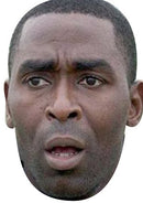 Andy Cole Celebrity Face Mask Fancy Dress Cardboard Costume Mask