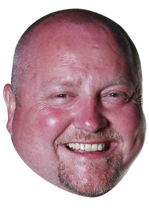Andy Hamilton Darts Celebrity Face Mask Fancy Dress Cardboard Costume Mask