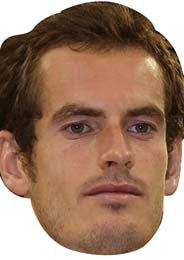 Andy Murray TENNIS Celebrity Face Mask Fancy Dress Cardboard Costume Mask