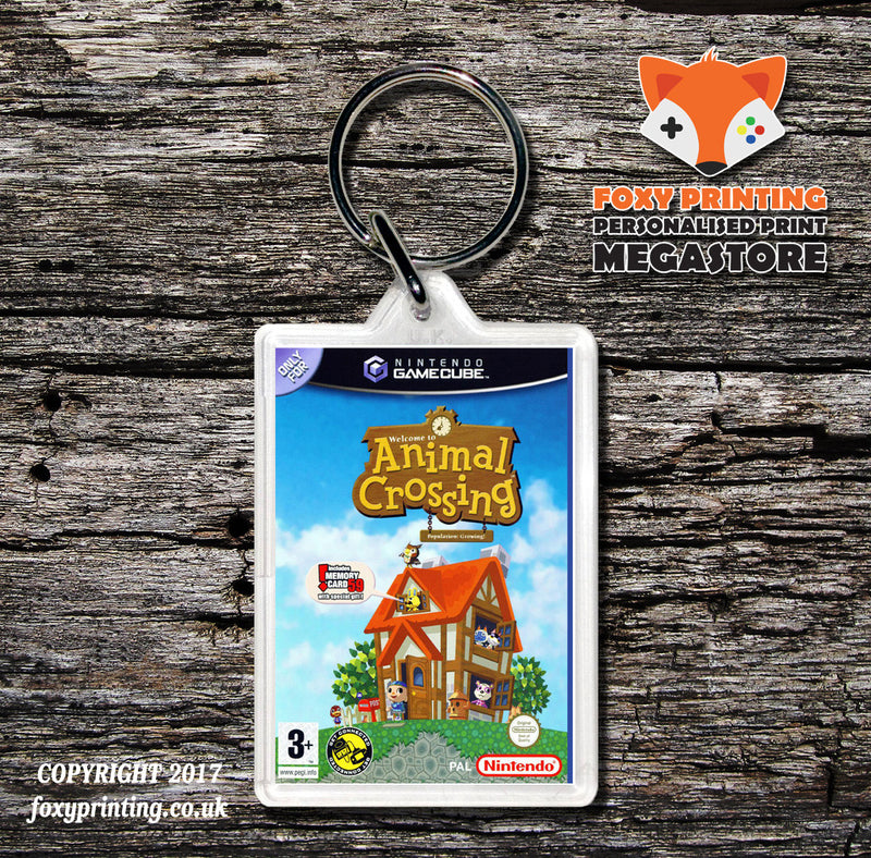 Animalcrossing Pal Gamecube Game Inspired Retro Gaming Keyring