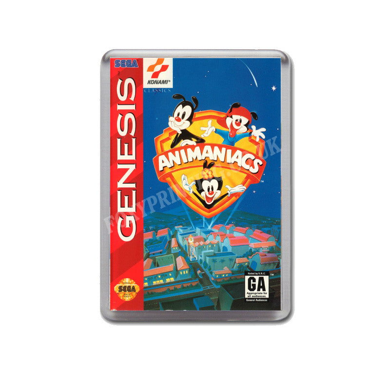 Animaniacs Game Style Inspired Sega Megadrive Retro Video Gaming Magnet