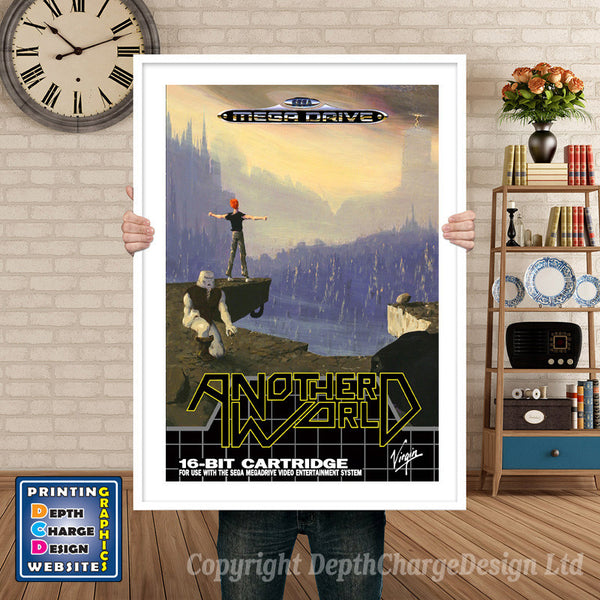 Another World 2 Eu - Sega Megadrive Inspired Retro Gaming Poster