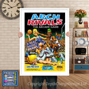 Archrivals - Sega Megadrive Inspired Retro Gaming Poster A4 A3 A2 Or A1