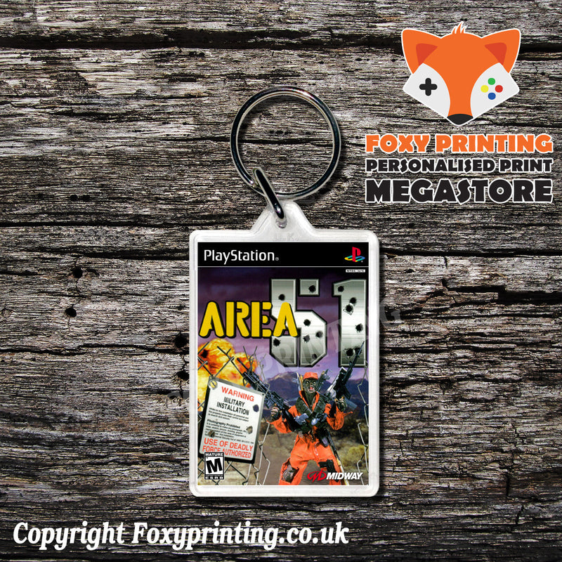 Area51 - PS1 Playstation 1 Game Inspired Retro Gaming Magnet
