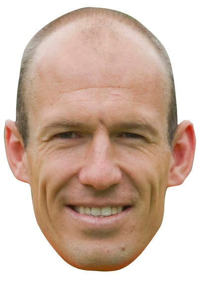 Arjen Robben Celebrity Face Mask Fancy Dress Cardboard Costume Mask