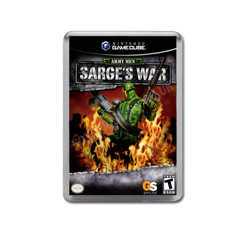 Army Man Sarges War Style Inspired Game Gamecube Retro Video Gaming Magnet