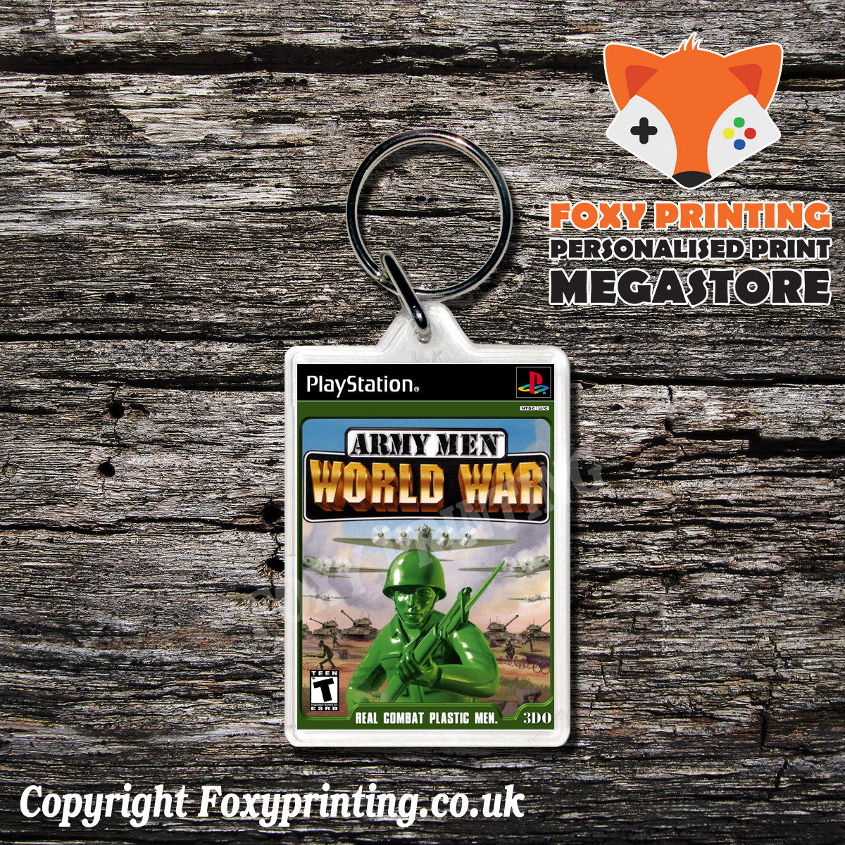 Armymen Worldwar 2 - PS1 Playstation 1 Game Inspired Retro Gaming Magnet