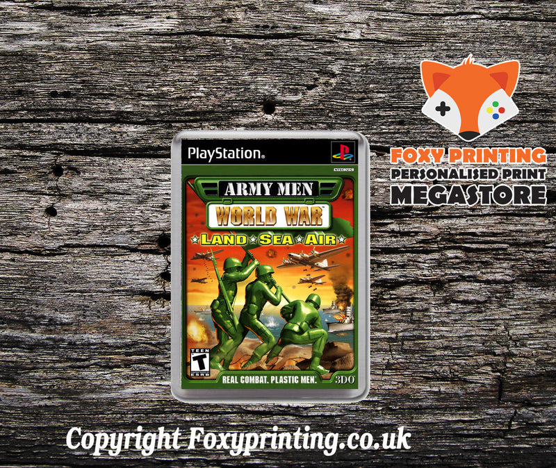 Armymen World War Land Sea Air - PS1 Playstation 1 Game Inspired Retro Gaming Magnet