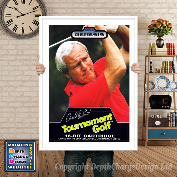 Arnold Palmer Tournament Golf - Sega Megadrive Inspired Retro Gaming Poster