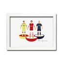 Arsenal Football Club gift - Tiny Men Big Balls Poster
