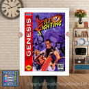 Art Offighting Us - Sega Megadrive Inspired Retro Gaming Poster A4 A3 A2 Or A1