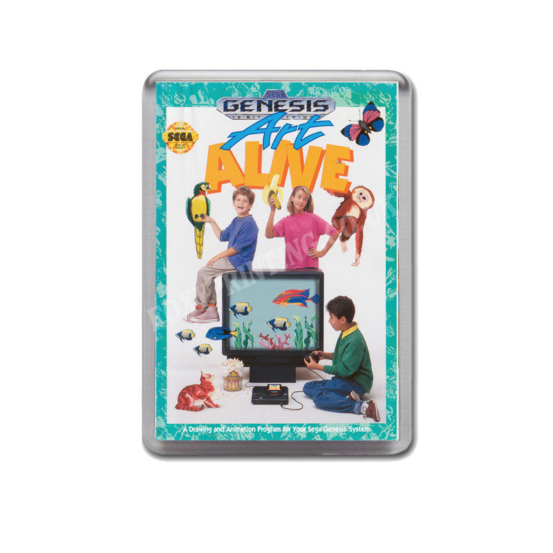 Artalive Game Style Inspired Sega Megadrive Retro Video Gaming Magnet