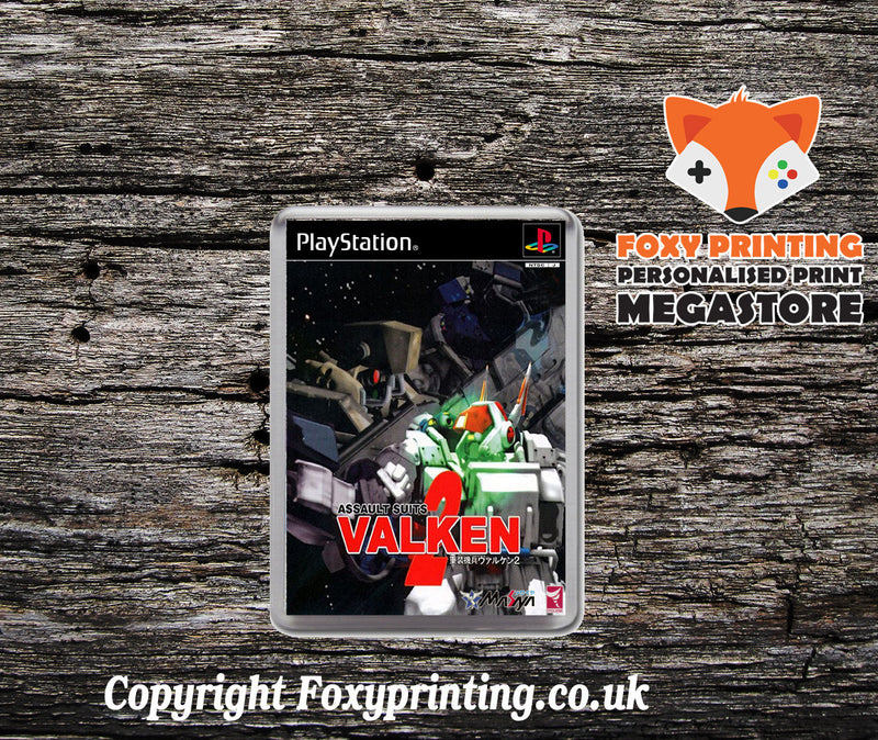 Assault Suit Valken2 Jp - PS1 Playstation 1 Game Inspired Retro Gaming Magnet