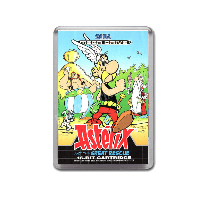 Asterix The Great Rescue Eu Game Style Inspired Sega Megadrive Retro Video Gaming Magnet