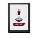 Aston Villa Football Club gift - The Villains - Tiny Men Big Balls Poster