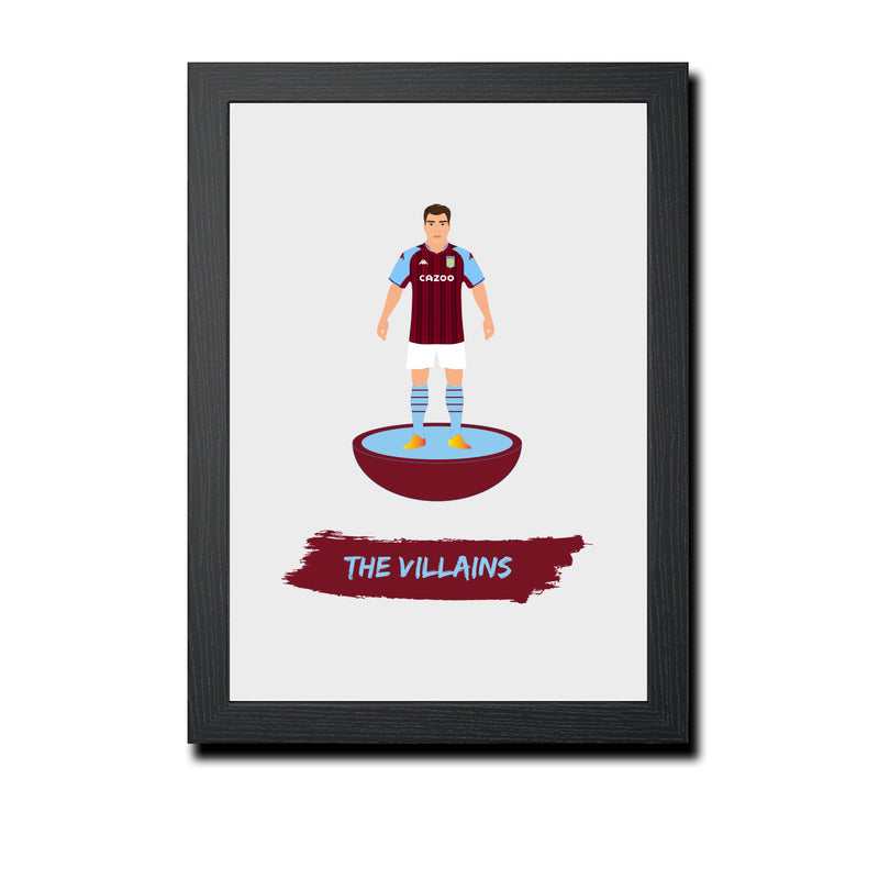 Aston Villa Football Club gift - The Villains - Tiny Men Big Balls Poster