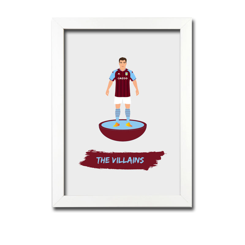 Aston Villa Football Club gift - The Villains - Tiny Men Big Balls Poster