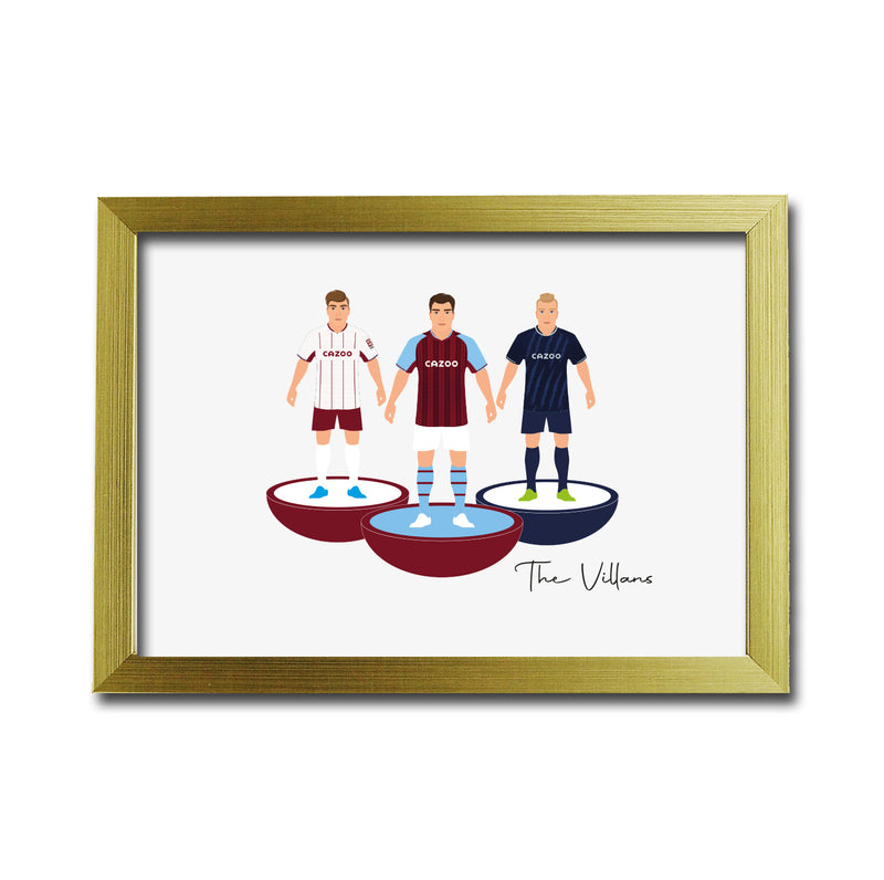 Aston Villa Football Club gift - Tiny Men Big Balls Poster