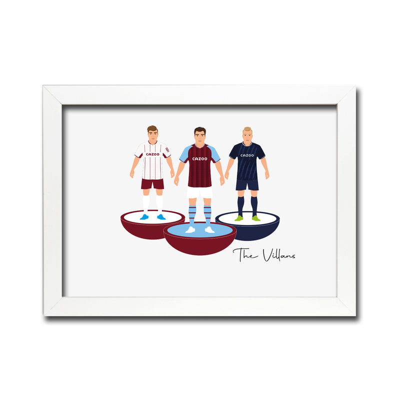 Aston Villa Football Club gift - Tiny Men Big Balls Poster