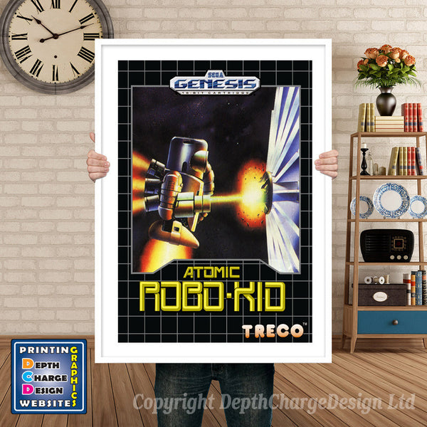 Atomic Robokid 2 - Sega Megadrive Inspired Retro Gaming Poster