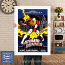 Atomic Runner Eu - Sega Megadrive Inspired Retro Gaming Poster A4 A3 A2 Or A1