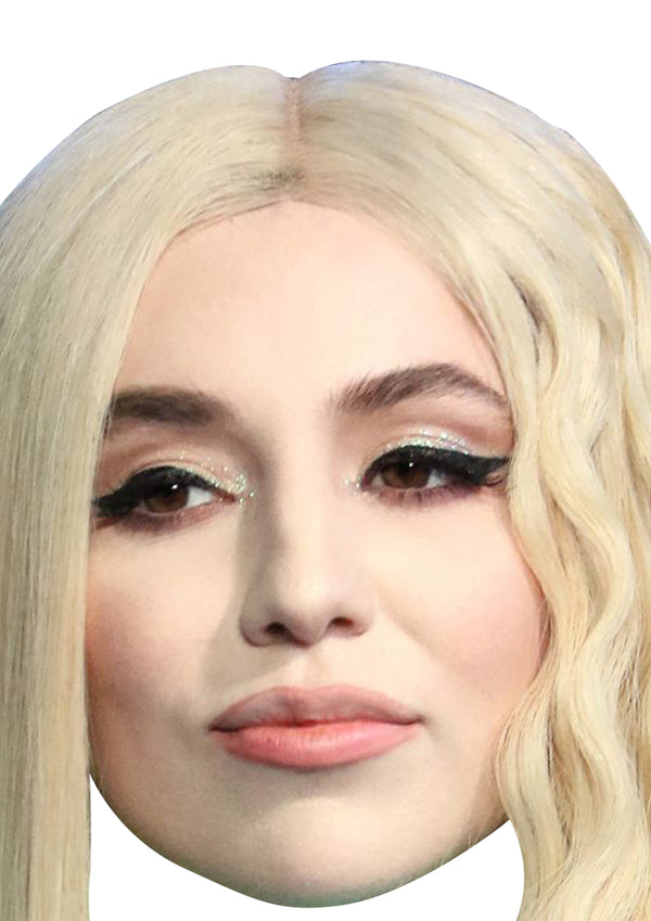 Ava Max 2020 Music Dress Cardboard Celebrity Party Face Mask