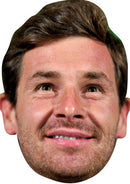 AVB Andre Villas Boas FOOTBALL 2018 Celebrity Face Mask Fancy Dress Cardboard Costume Mask