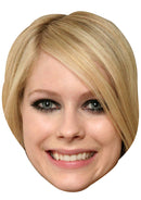 AVRIL LAVIGNE JB - Music Star Fancy Dress Cardboard Celebrity Party Face Mask