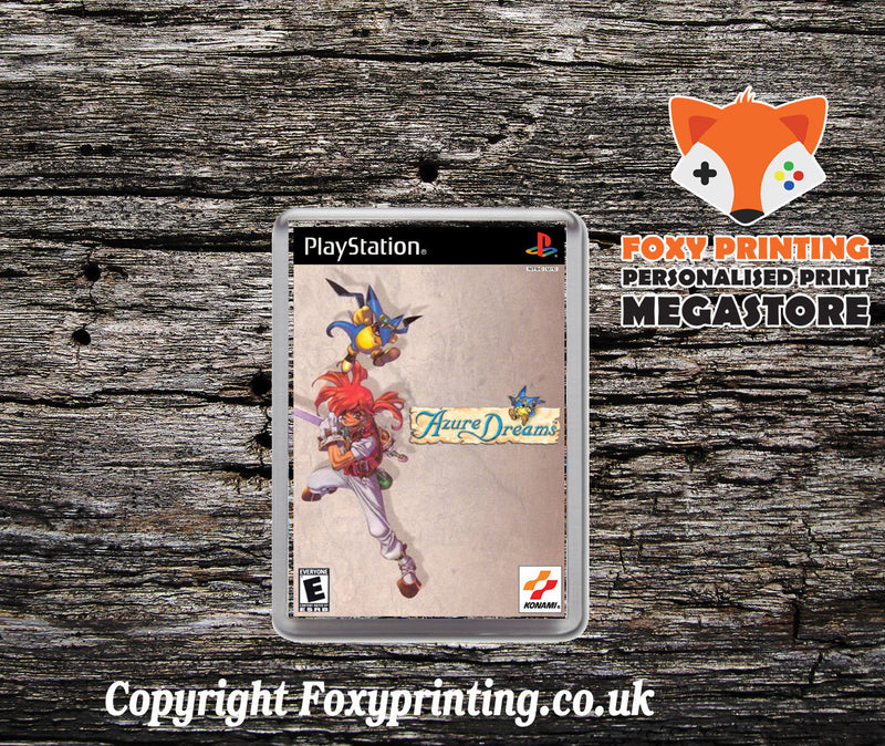 Azure Dreams - PS1 Playstation 1 Game Inspired Retro Gaming Magnet