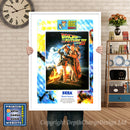 Back To The Future 3 AU Inspired Retro Gaming Poster A4 A3 A2 Or A1