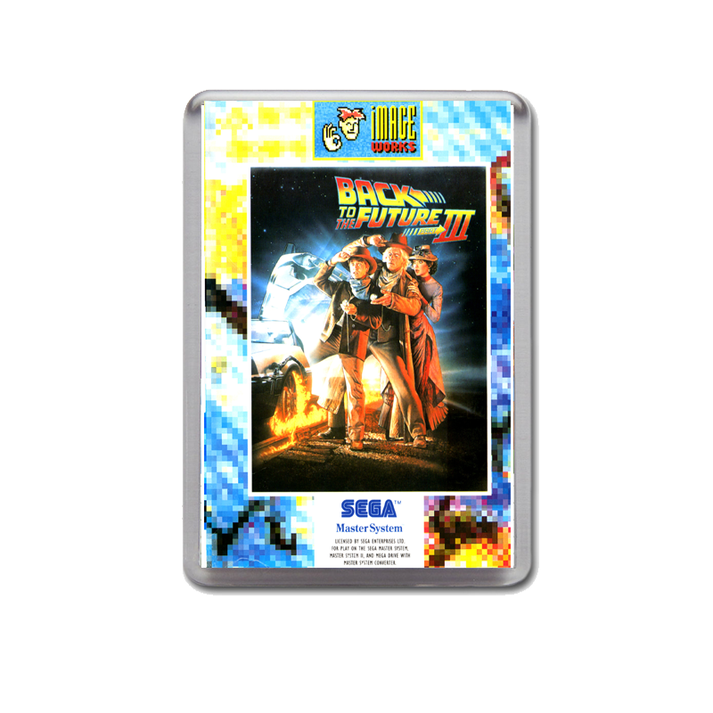 Back To The Future 3 Au Sega Master System Game Inspired Fridge Magnet