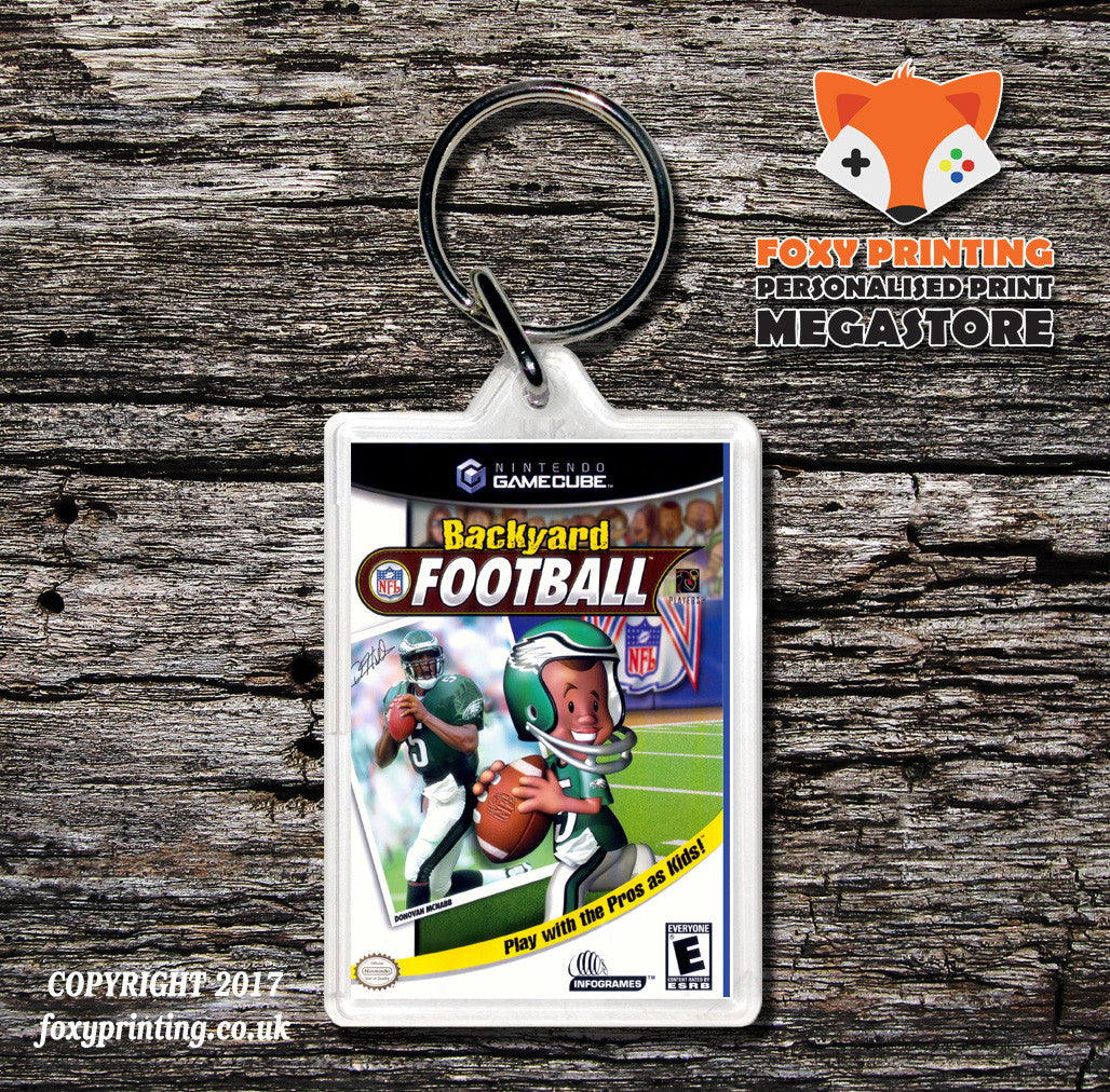 Backyard Football Gamecube Game Inspired Retro Gaming Keyring