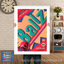 Ballz3d - Sega Megadrive Inspired Retro Gaming Poster A4 A3 A2 Or A1