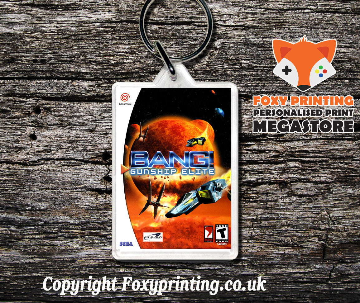 Banggunshipelite - Sega Dreamcast Game Keyring