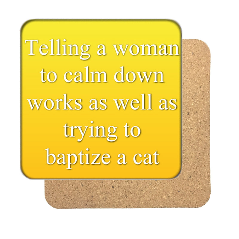 Baptize a Cat Drinks Coaster