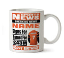 Personalised SIGNS FOR Barnet Football Mug Personalised Birthday Mug