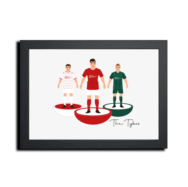 Barnsley Football Club gift - Tiny Men Big Balls Poster