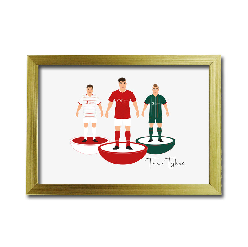 Barnsley Football Club gift - Tiny Men Big Balls Poster