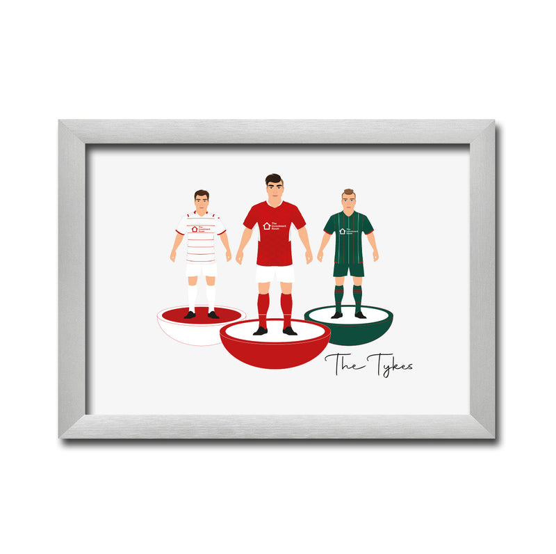 Barnsley Football Club gift - Tiny Men Big Balls Poster