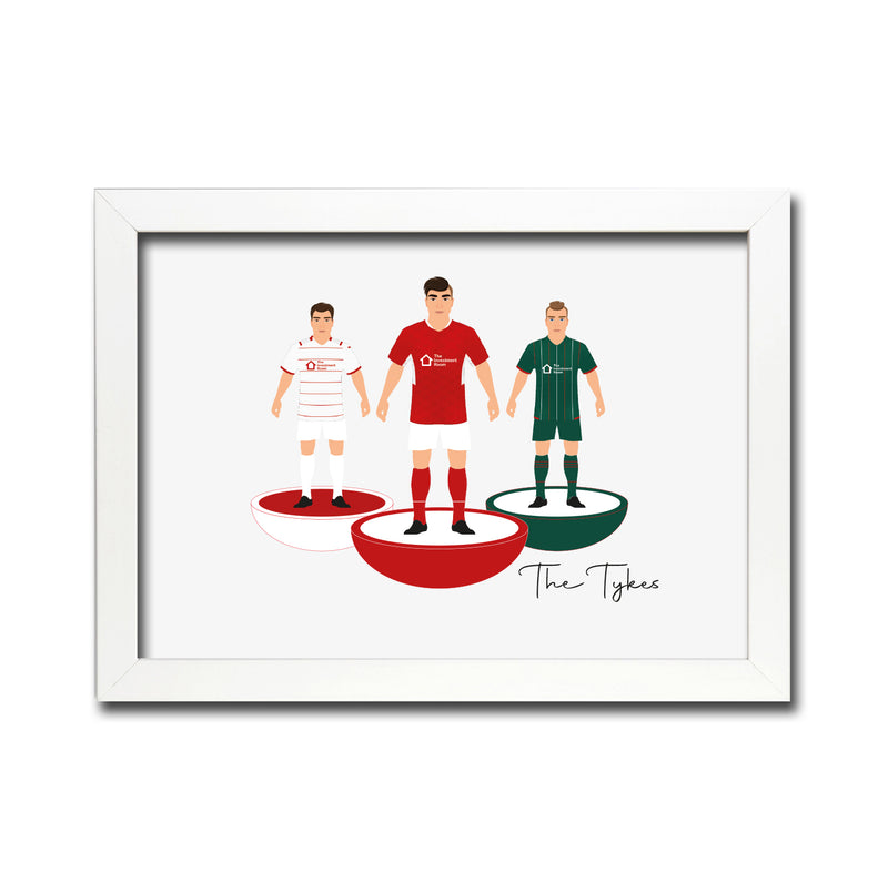 Barnsley Football Club gift - Tiny Men Big Balls Poster