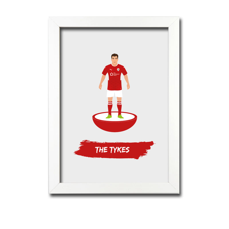 Barnsley Football Club gift - The Tykes - Tiny Men Big Balls Poster