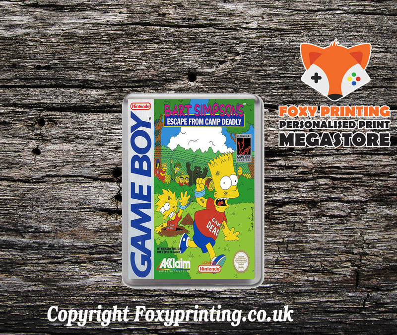 Bart Simpson's Escape From Camp Deadly Eu Retro Gaming Magnet