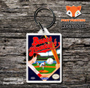 Basesloaded3 Retro NES Game Cover Art Gaming Keyring