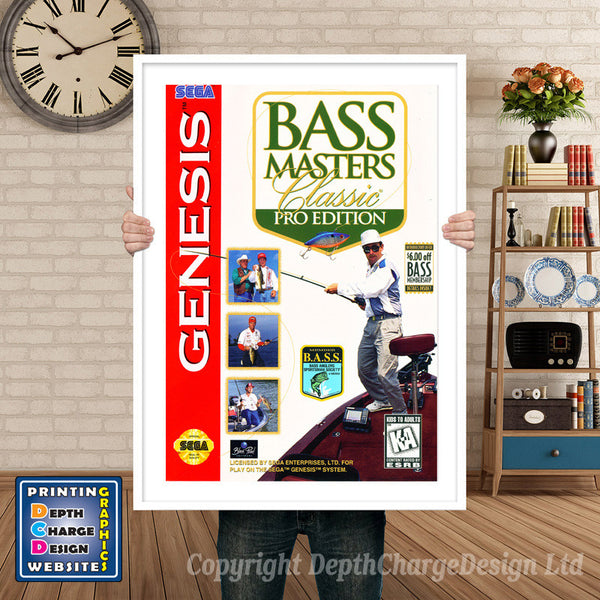 Bass Masters Classic Pro Edition - Sega Megadrive Inspired Retro Gaming Poster