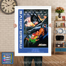 Batman Forever Eu - Sega Megadrive Inspired Retro Gaming Poster A4 A3 A2 Or A1